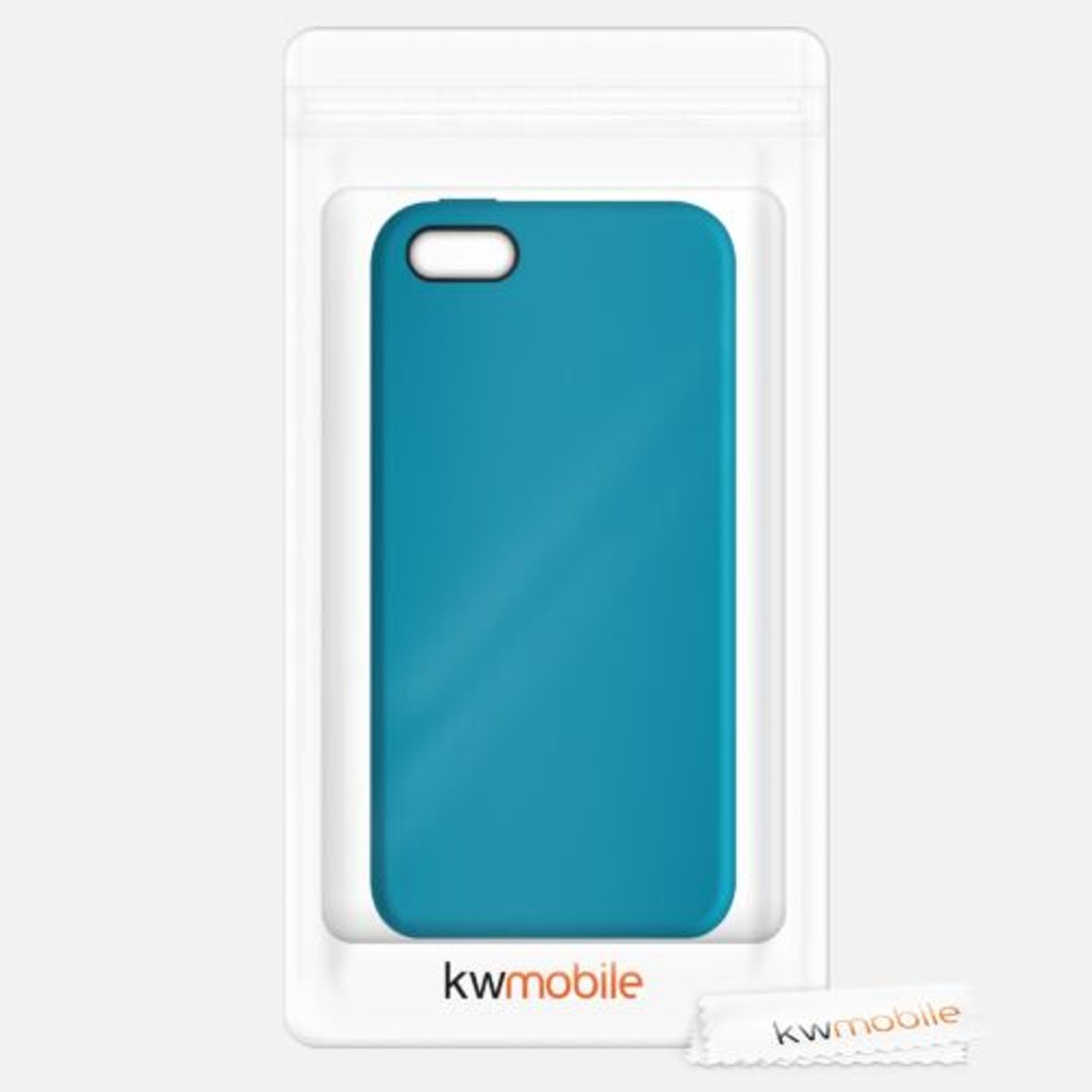Husa pentru iPhone 5/iPhone 5s/iPhone SE, Silicon, Albastru, 42766.224 fotografia produsului View 7 L