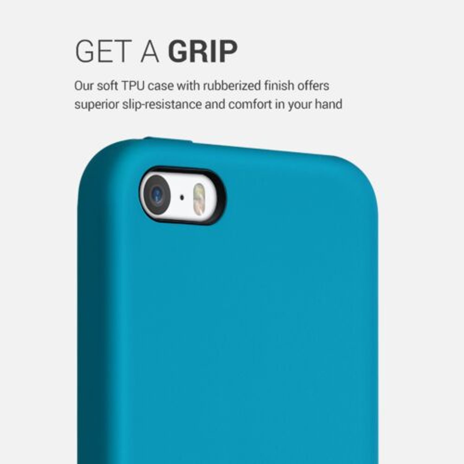 Husa pentru iPhone 5/iPhone 5s/iPhone SE, Silicon, Albastru, 42766.224 fotografia produsului View 4 L
