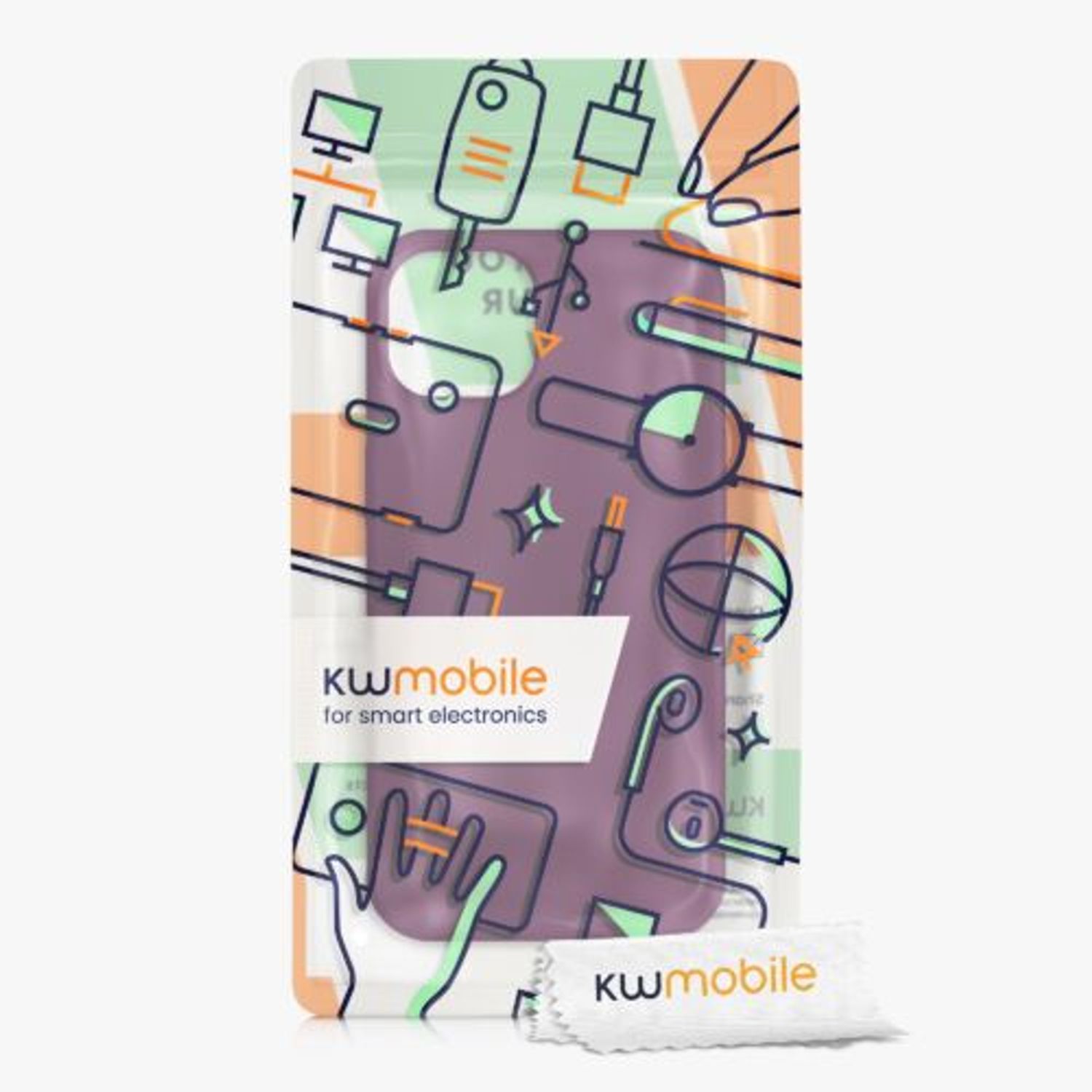 Husa Kwmobile pentru Apple iPhone 13, Silicon, Violet, 55878.187 fotografia produsului View 7 L