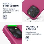 Husa Kwmobile pentru Apple iPhone 13 Pro, Silicon, Roz, 55880.213 fotografia produsului View 3 S