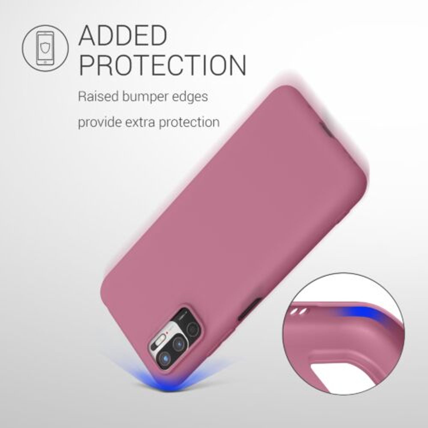 Husa Kwmobile pentru Xiaomi Redmi Note 10 5G, Silicon, Violet, 54947.167 fotografia produsului View 14 L