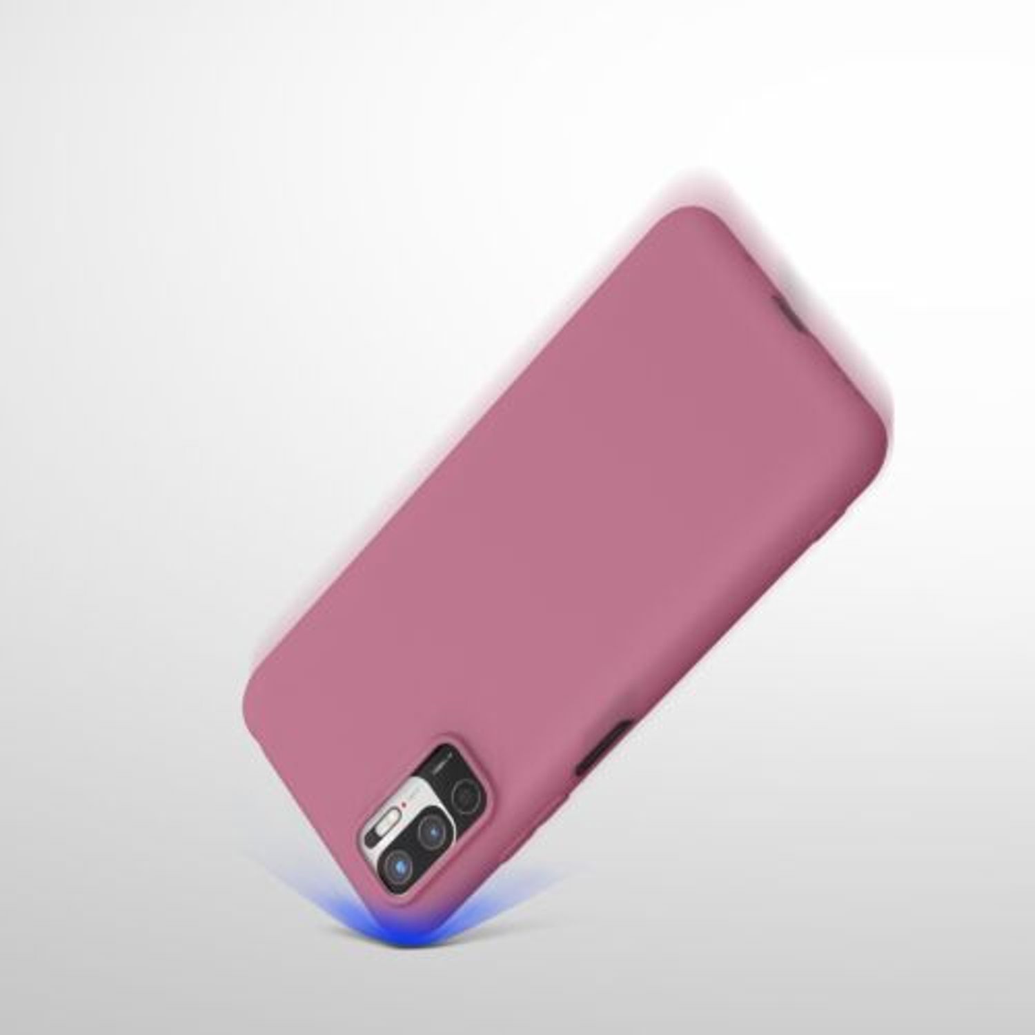 Husa Kwmobile pentru Xiaomi Redmi Note 10 5G, Silicon, Violet, 54947.167 fotografia produsului View 11 L