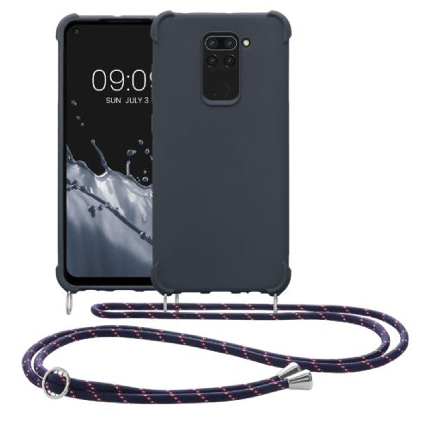 Husa Kwmobile pentru Xiaomi Redmi Note 9, Silicon, Gri, 53147.186 fotografia produsului