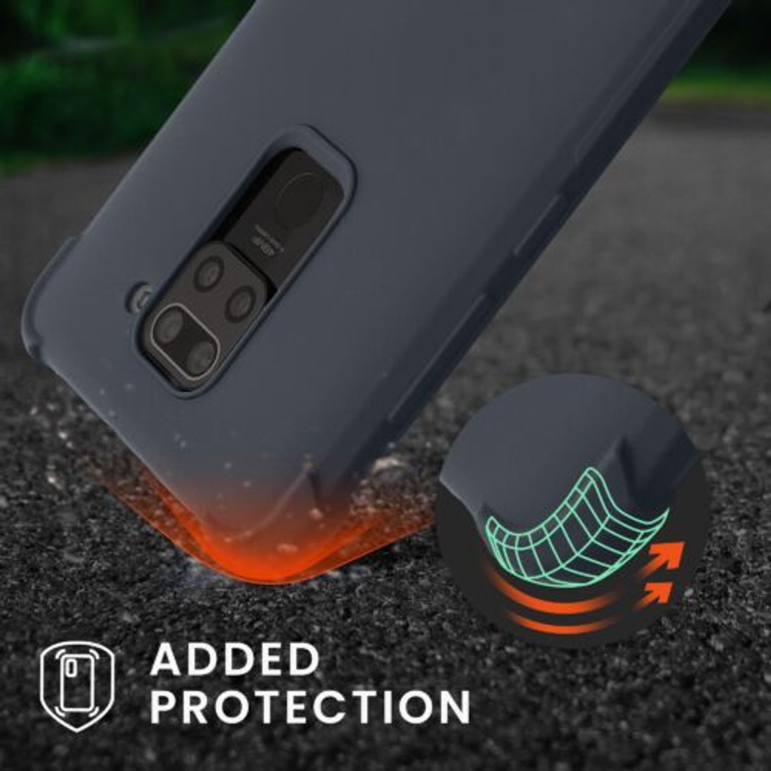 Husa Kwmobile pentru Xiaomi Redmi Note 9, Silicon, Gri, 53147.186 fotografia produsului View 2 L
