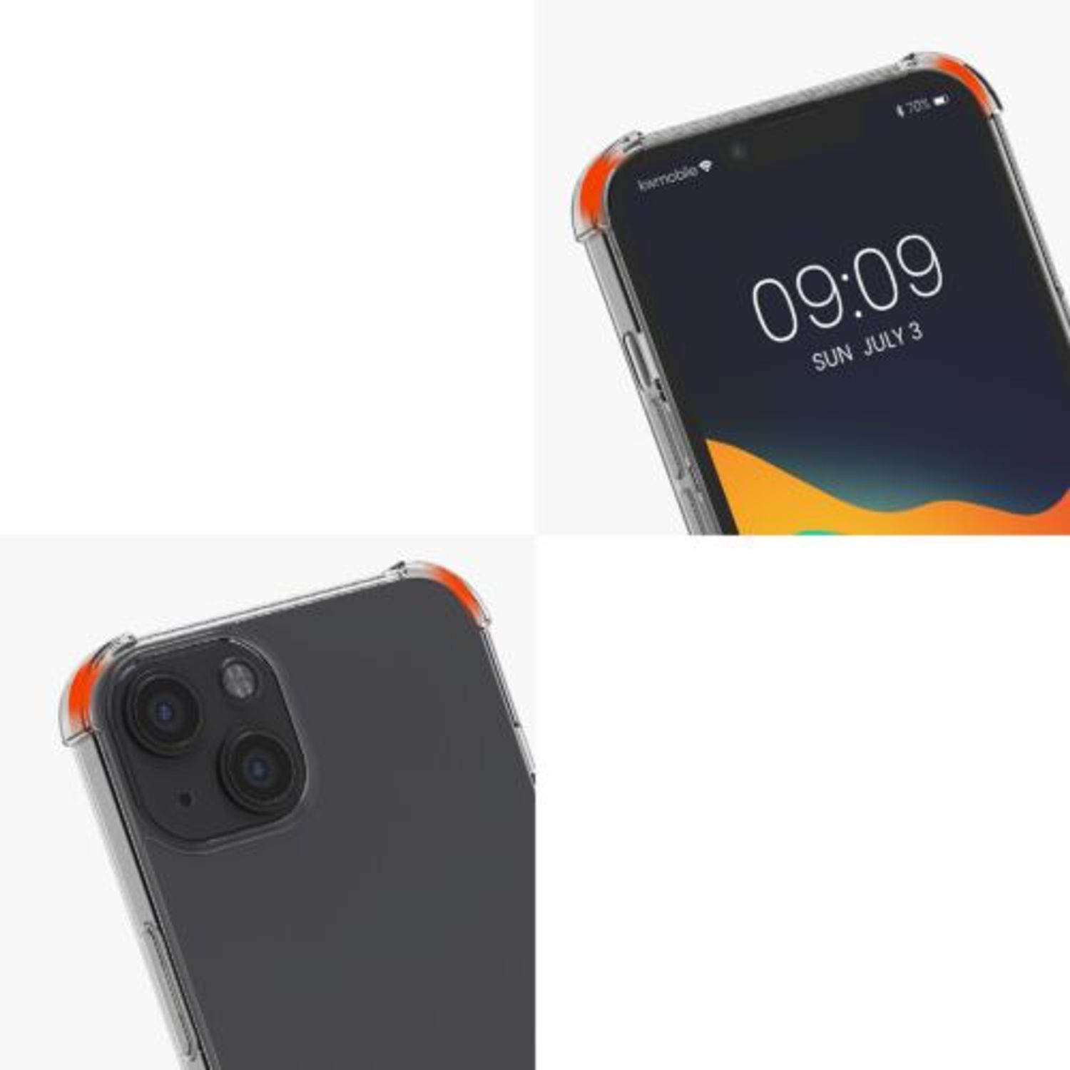 Husa Kwmobile pentru Apple iPhone 13, Silicon, Transparent, 55949.73 fotografia produsului View 11 L