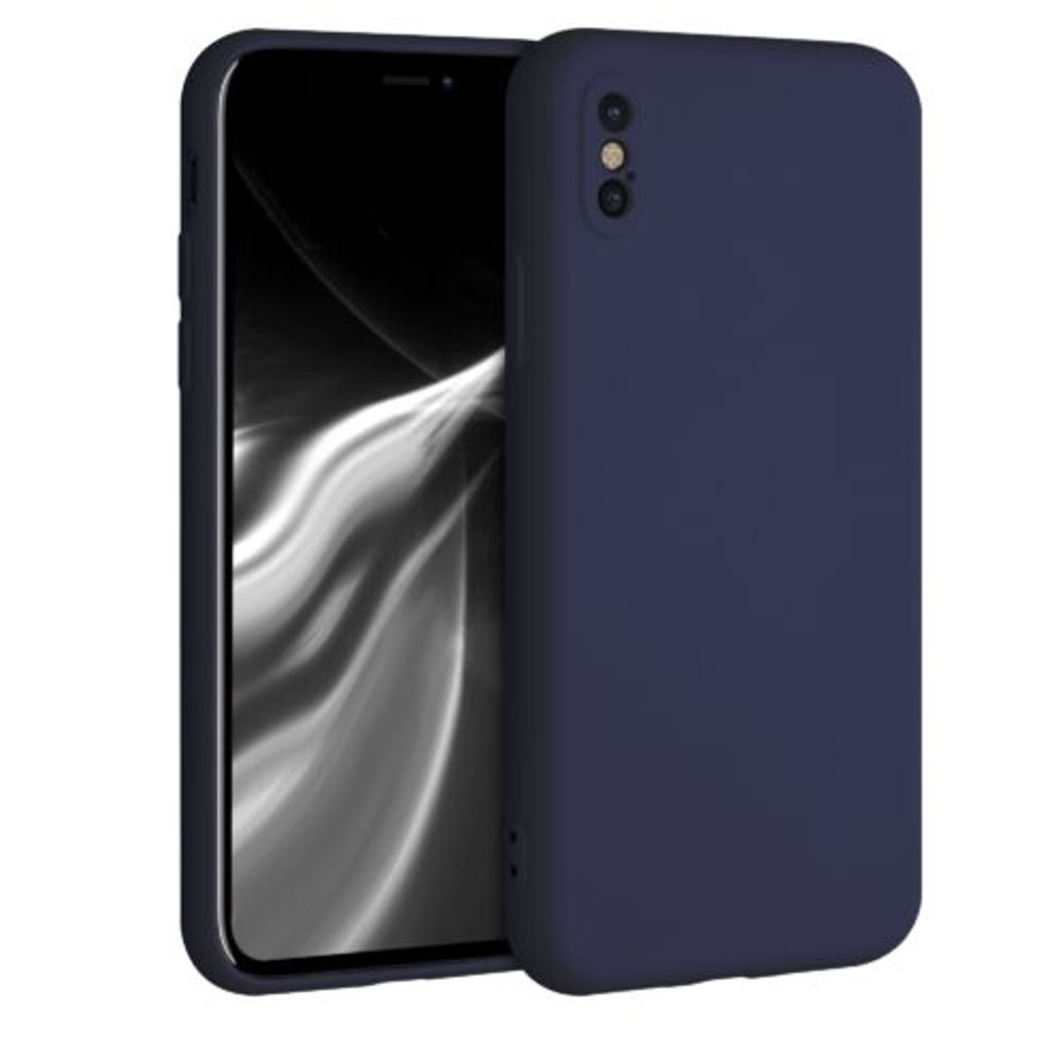 Husa pentru Apple iPhone X/iPhone XS, Silicon, Albastru, 49982.186 fotografia produsului