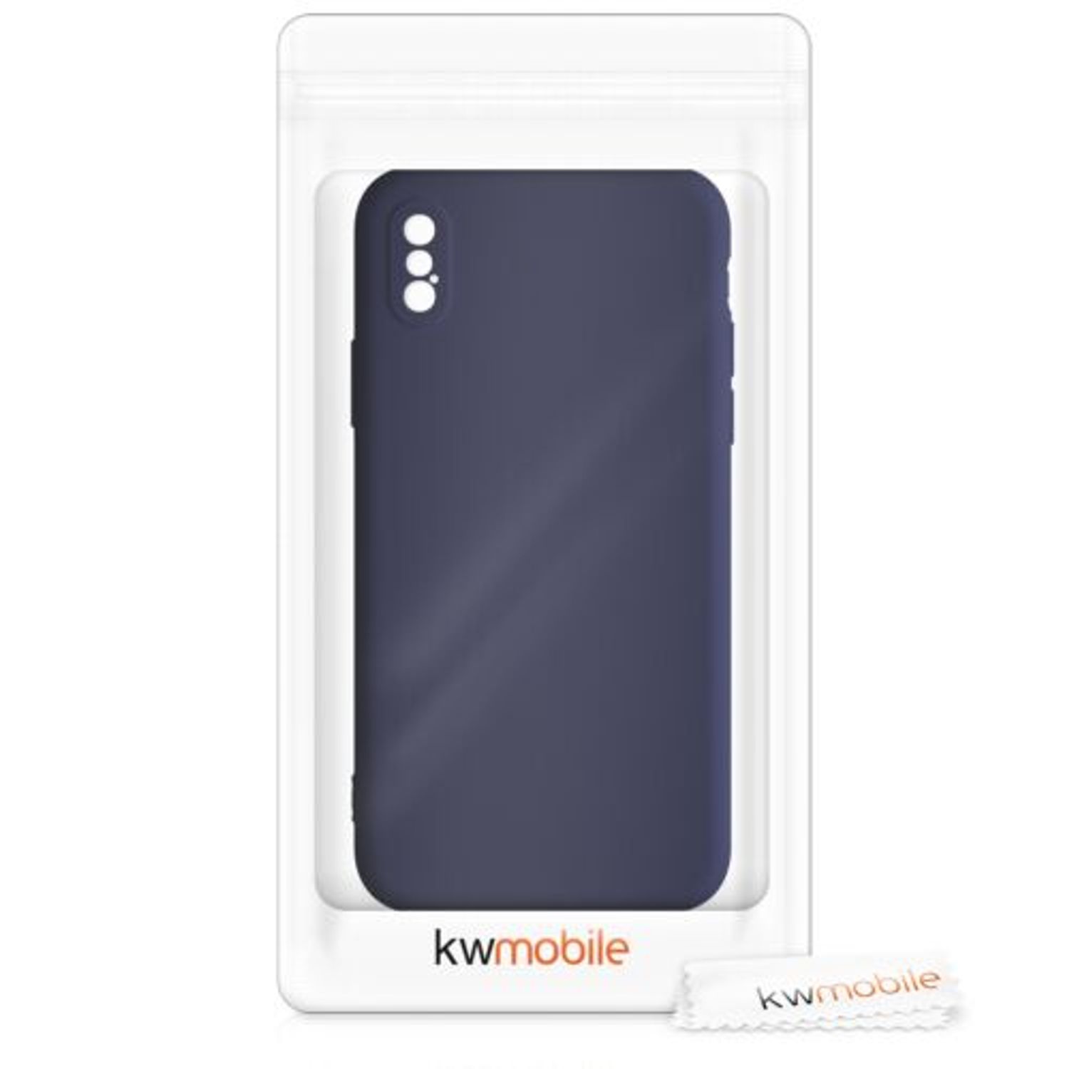 Husa pentru Apple iPhone X/iPhone XS, Silicon, Albastru, 49982.186 fotografia produsului View 7 L