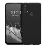 Husa Kwmobile pentru Motorola Moto E40, Silicon, Negru, 58521.01 fotografia produsului
