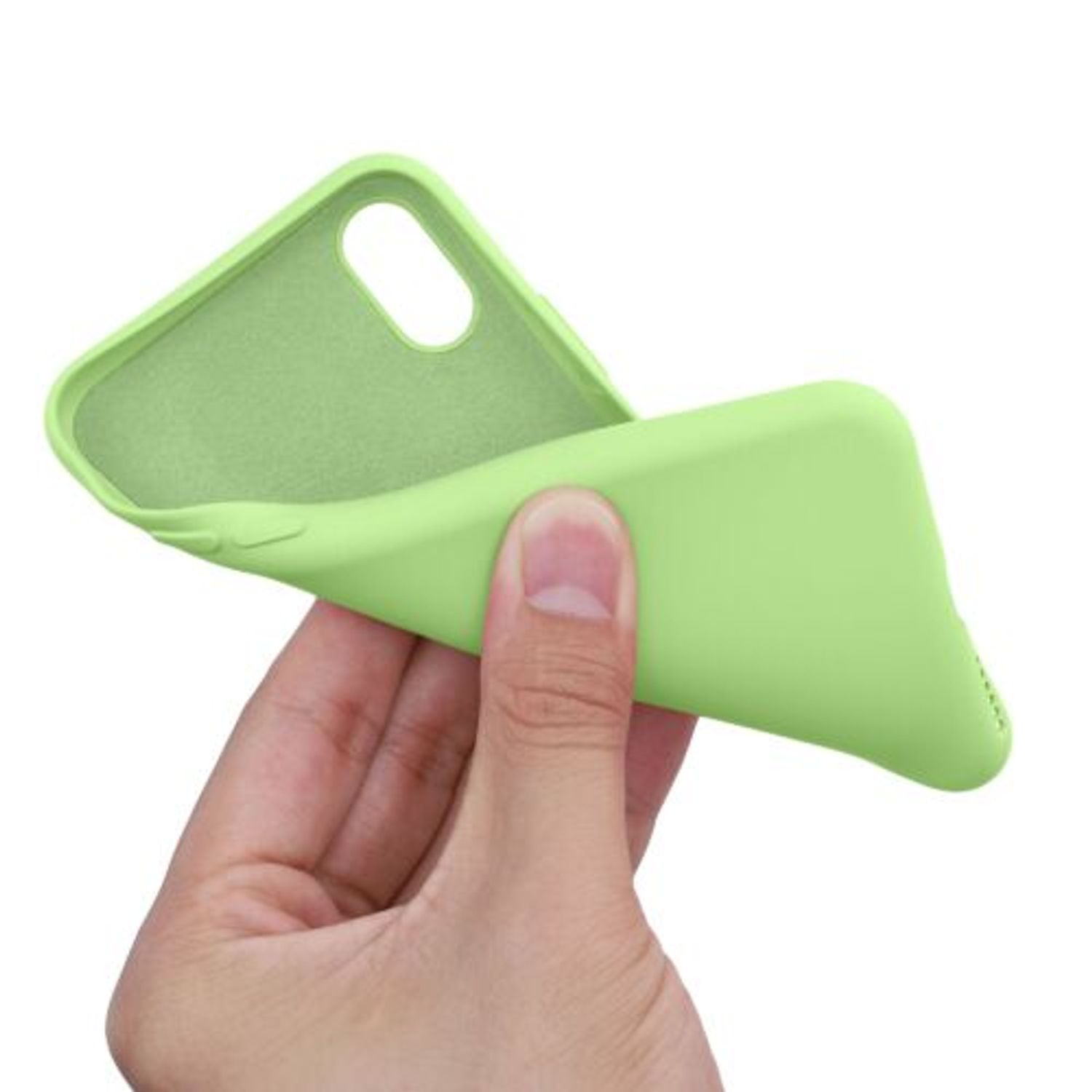 Husa pentru Apple iPhone X/iPhone XS, Silicon, Verde, 49982.214 fotografia produsului View 8 L