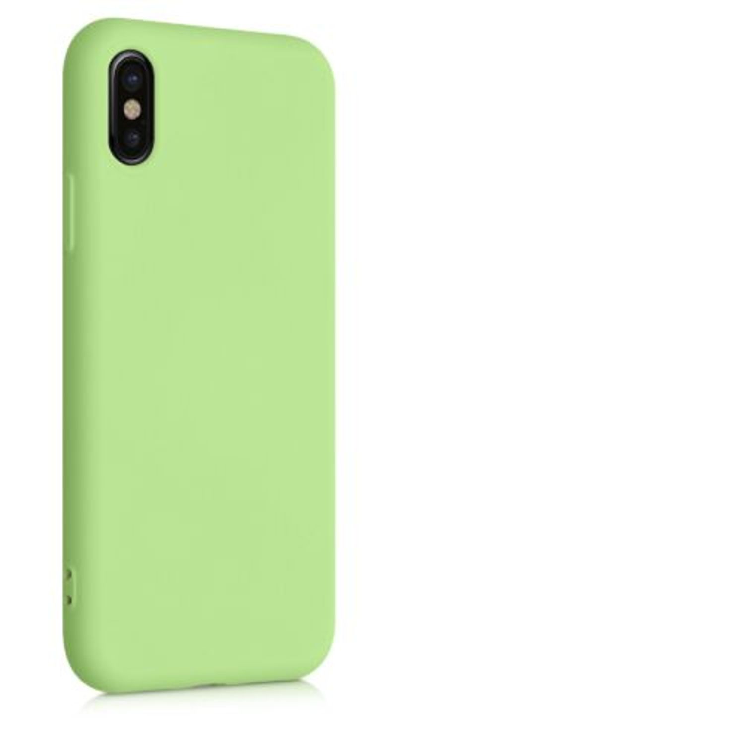 Husa pentru Apple iPhone X/iPhone XS, Silicon, Verde, 49982.214 fotografia produsului View 9 L