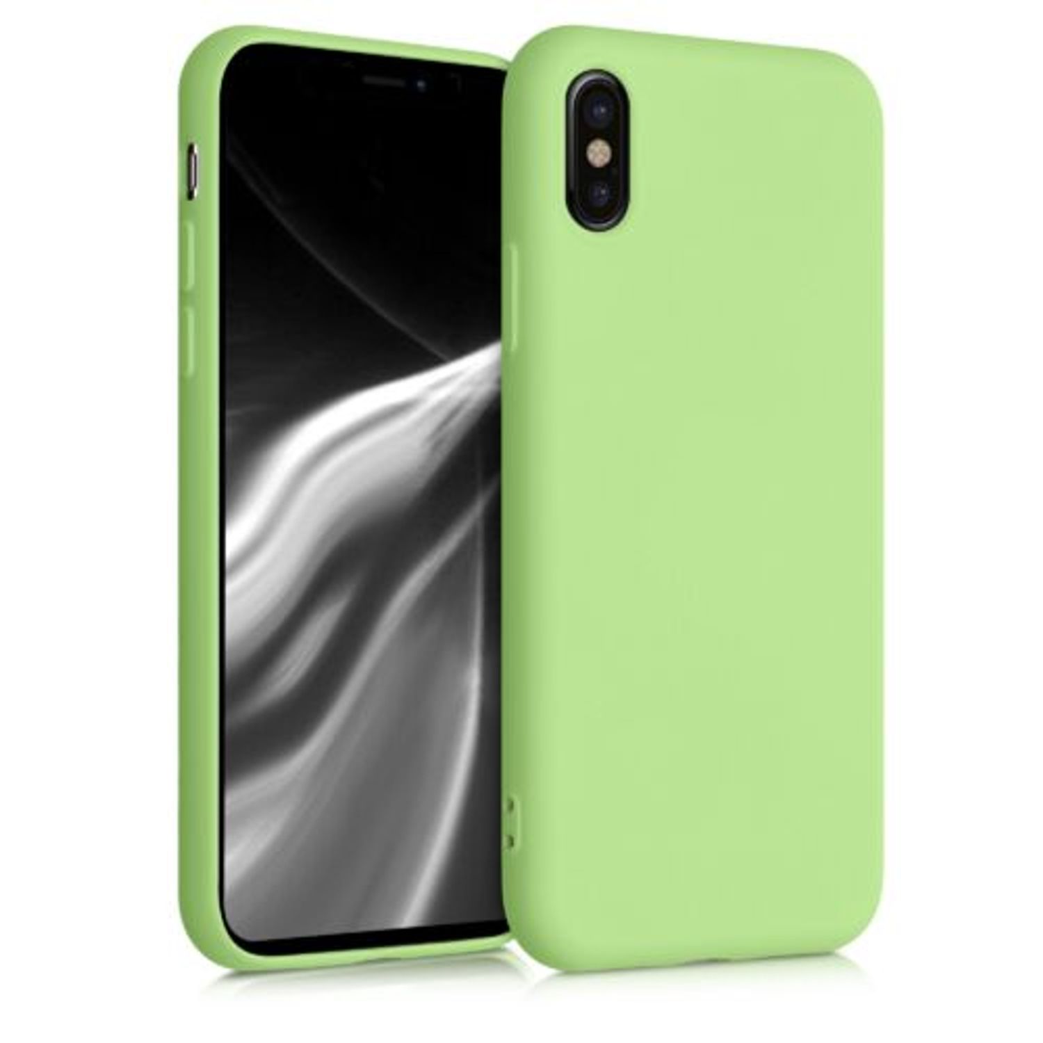 Husa pentru Apple iPhone X/iPhone XS, Silicon, Verde, 49982.214 fotografia produsului