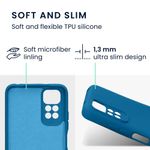 Husa Kwmobile pentru Xiaomi Redmi Note 11/Redmi Note 11s, Silicon, Albastru, 57918.228 fotografia produsului View 2 S