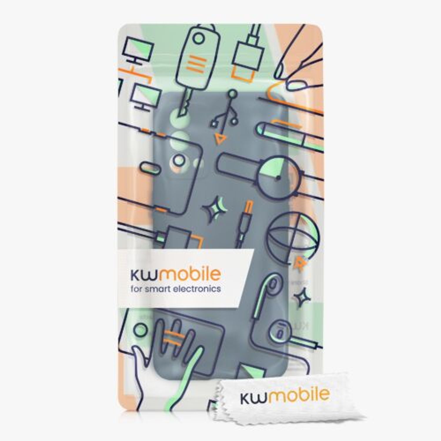 Husa Kwmobile pentru Realme GT Master Edition, Silicon, Verde, 58698.57 fotografia produsului View 6 L
