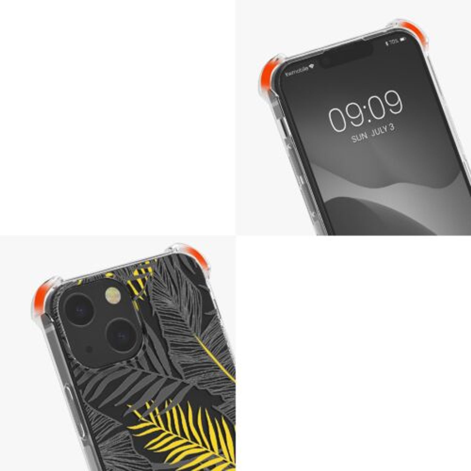 Husa Kwmobile pentru Apple iPhone 13 Mini, Silicon, Multicolor, 58812.02 fotografia produsului View 8 L