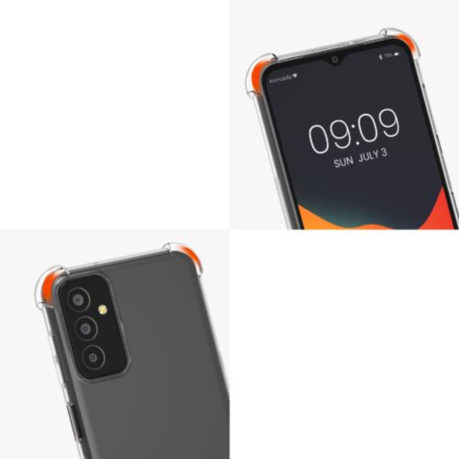 Husa Kwmobile pentru Samsung Galaxy M13, Silicon, Transparent, 58843.03 fotografia produsului View 11 L