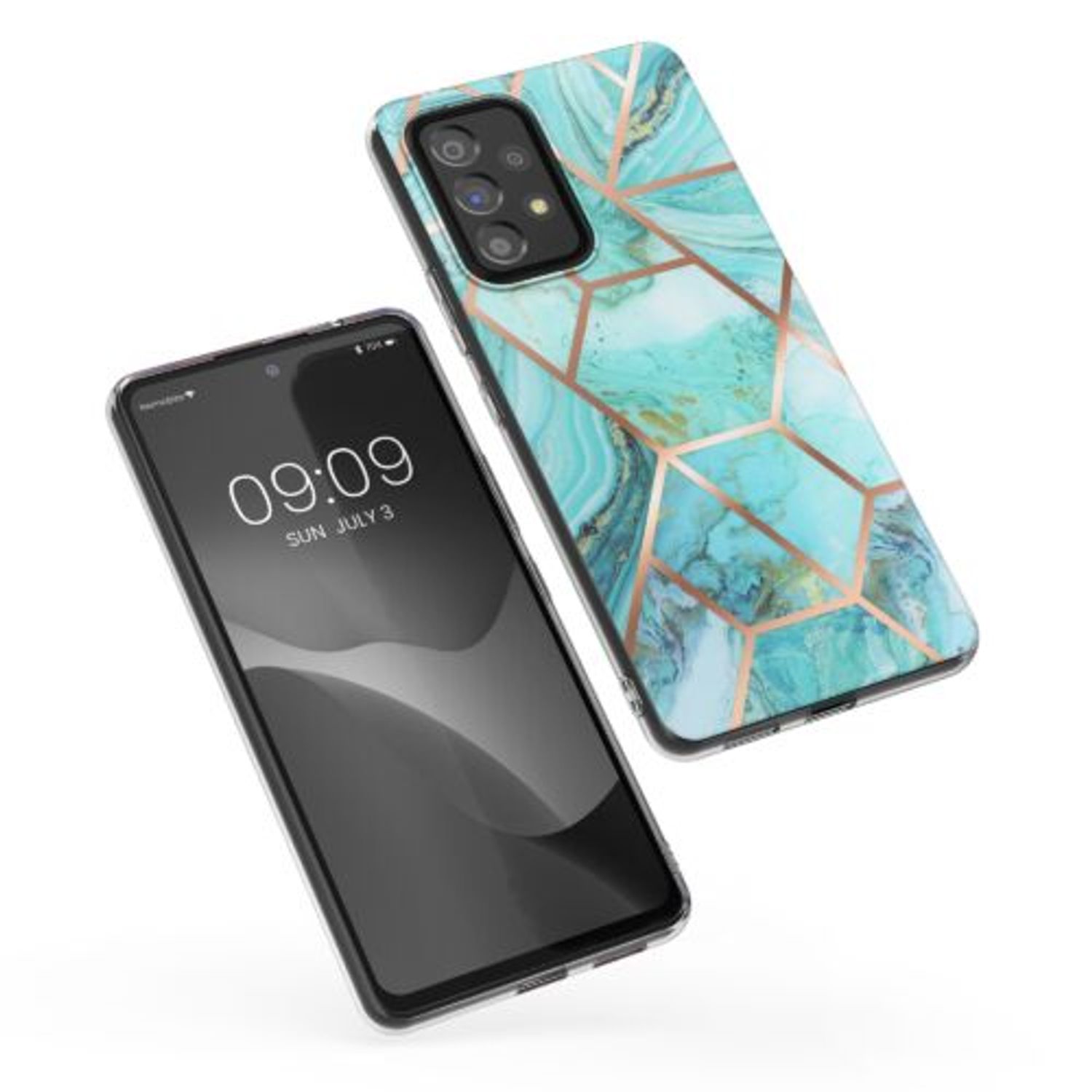 Husa Kwmobile pentru Samsung Galaxy A53 5G, Silicon, Multicolor, 58846.01 fotografia produsului
