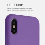 Husa pentru iPhone X/iPhone XS, Silicon, Mov, 42495.221 fotografia produsului View 4 S