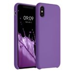 Husa pentru iPhone X/iPhone XS, Silicon, Mov, 42495.221 fotografia produsului