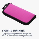 Husa Universala Kwmobile marime XL - 6,8 inch, Textil, Roz, 58825.4.77 fotografia produsului View 3 S