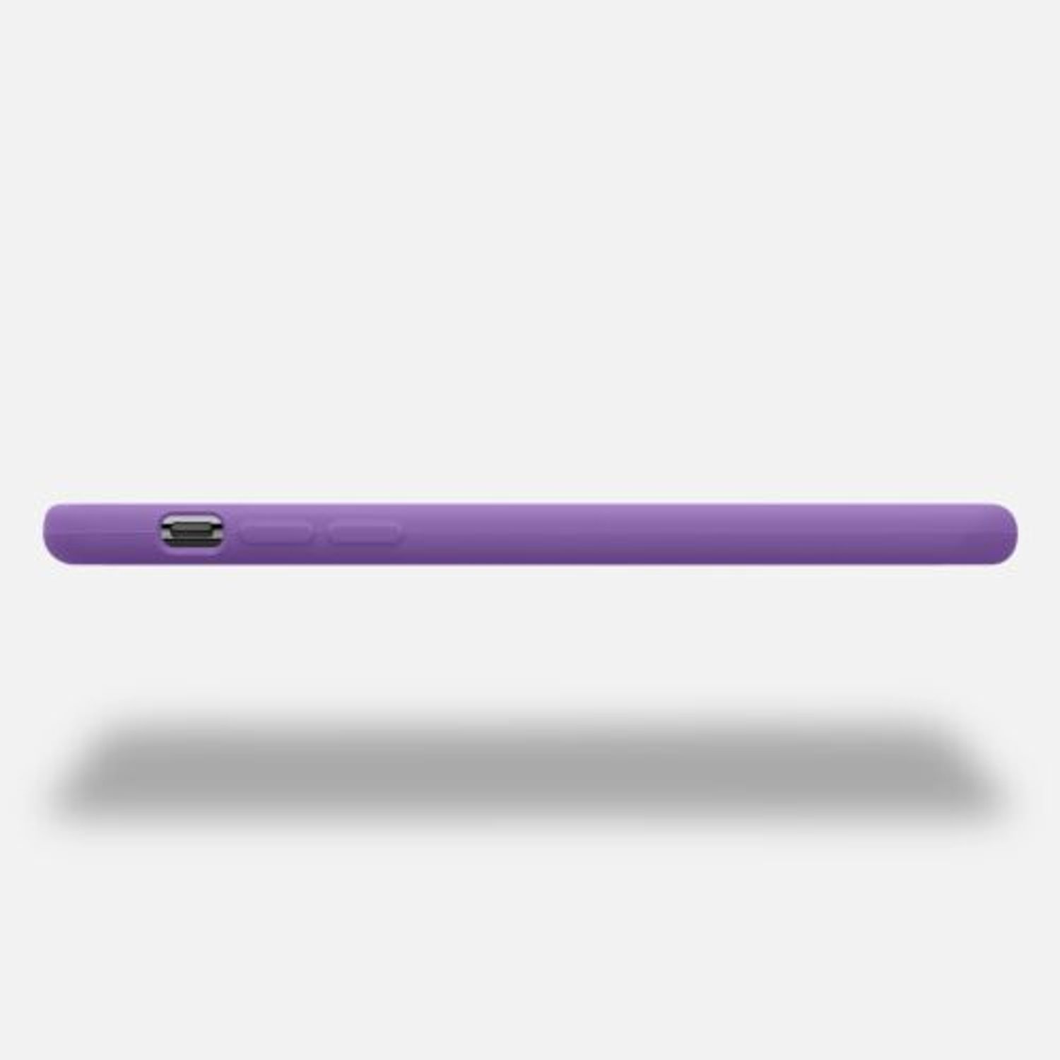 Husa pentru iPhone X/iPhone XS, Silicon, Mov, 42495.221 fotografia produsului View 5 L