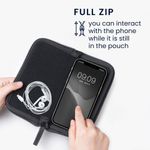 Husa Universala Kwmobile marime XL - 6,8 inch, Textil, Roz, 58825.4.77 fotografia produsului View 6 S
