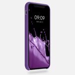 Husa pentru iPhone X/iPhone XS, Silicon, Mov, 42495.221 fotografia produsului View 3 S