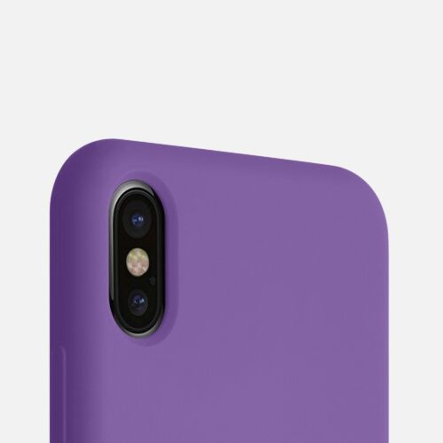 Husa pentru iPhone X/iPhone XS, Silicon, Mov, 42495.221 fotografia produsului View 8 L
