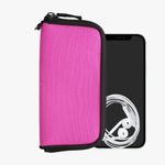 Husa Universala Kwmobile marime XL - 6,8 inch, Textil, Roz, 58825.4.77 fotografia produsului