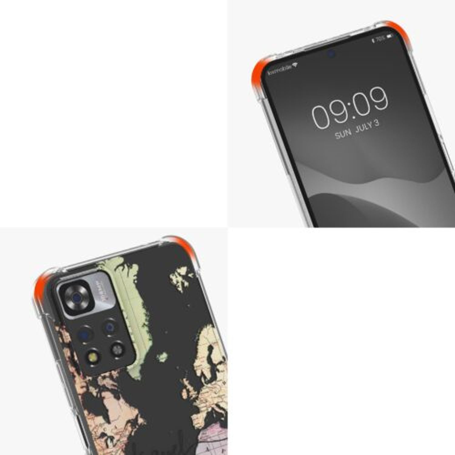 Husa Kwmobile pentru Xiaomi Redmi Note 11 Pro Plus 5G, Silicon, Multicolor, 58101.02 fotografia produsului View 8 L