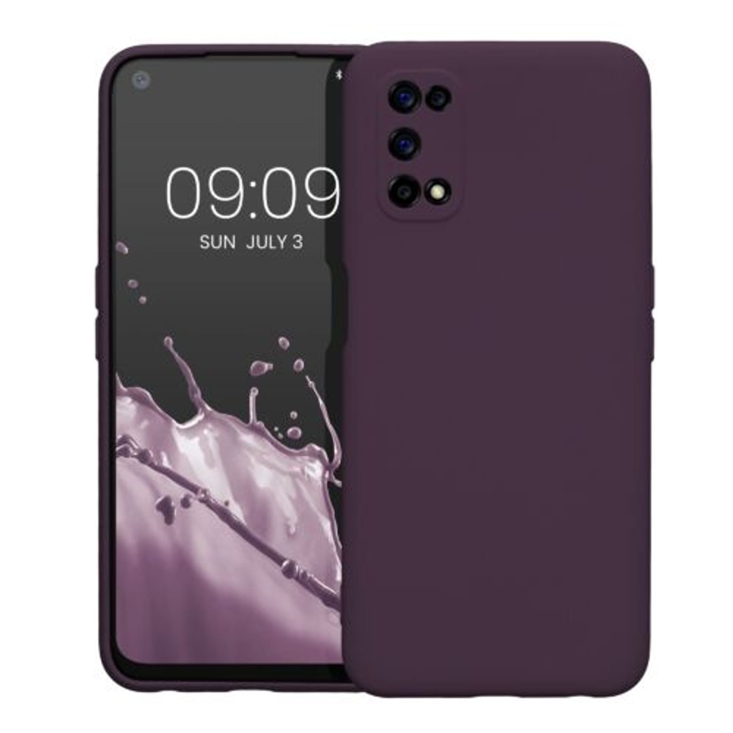 Husa Kwmobile pentru Realme 7 5G, Silicon, Violet, 57580.187 fotografia produsului