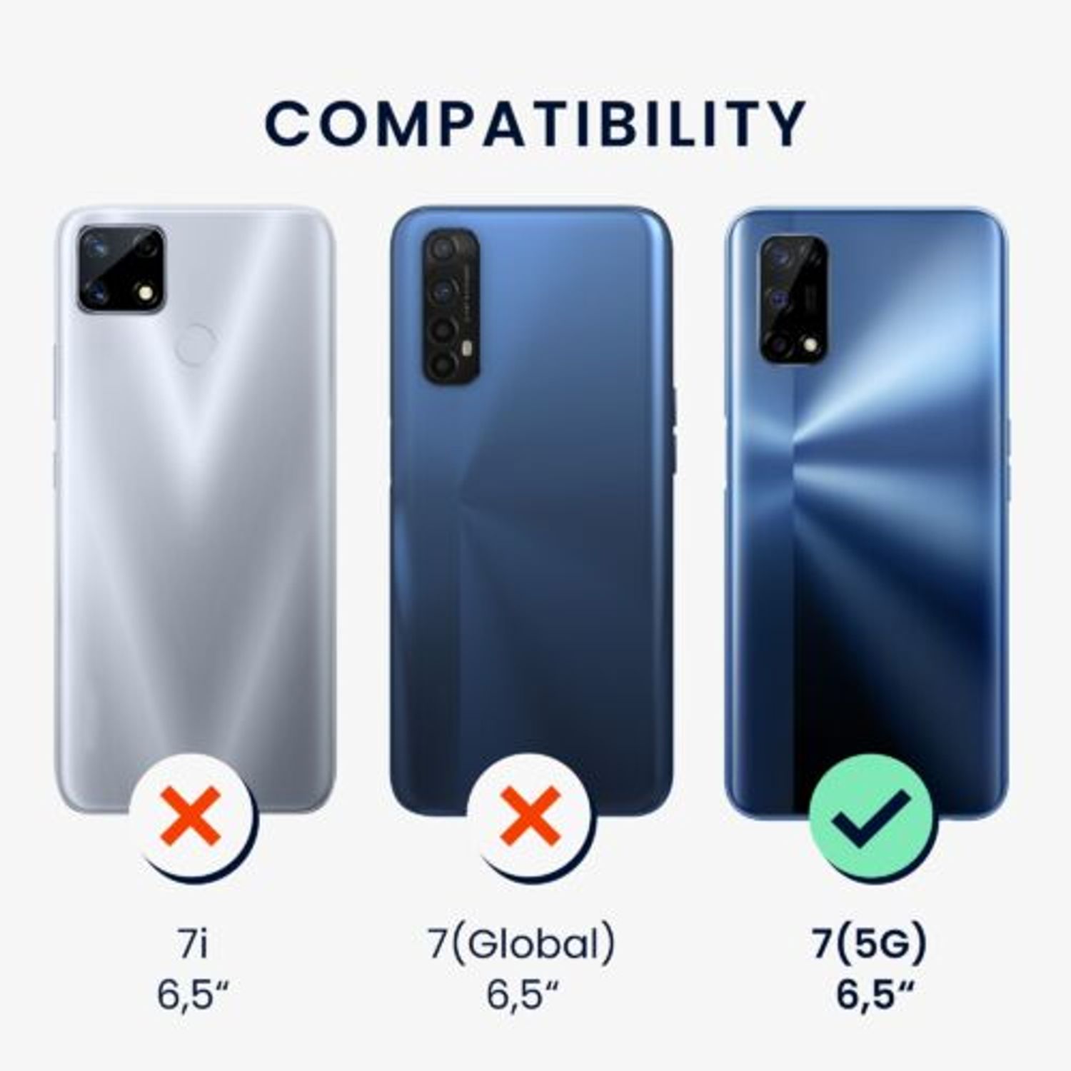 Husa Kwmobile pentru Realme 7 5G, Silicon, Violet, 57580.187 fotografia produsului View 5 L
