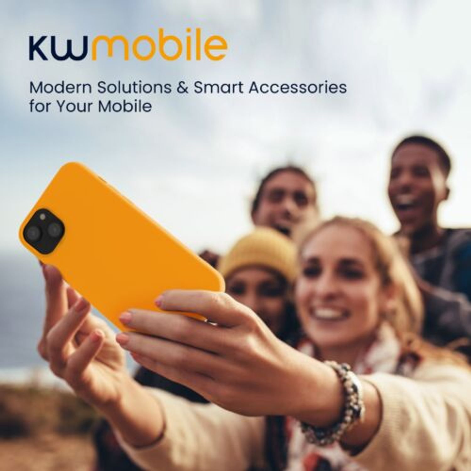 Husa Kwmobile pentru Apple iPhone 14 Plus, Silicon, Portocaliu, 59080.150 fotografia produsului View 7 L