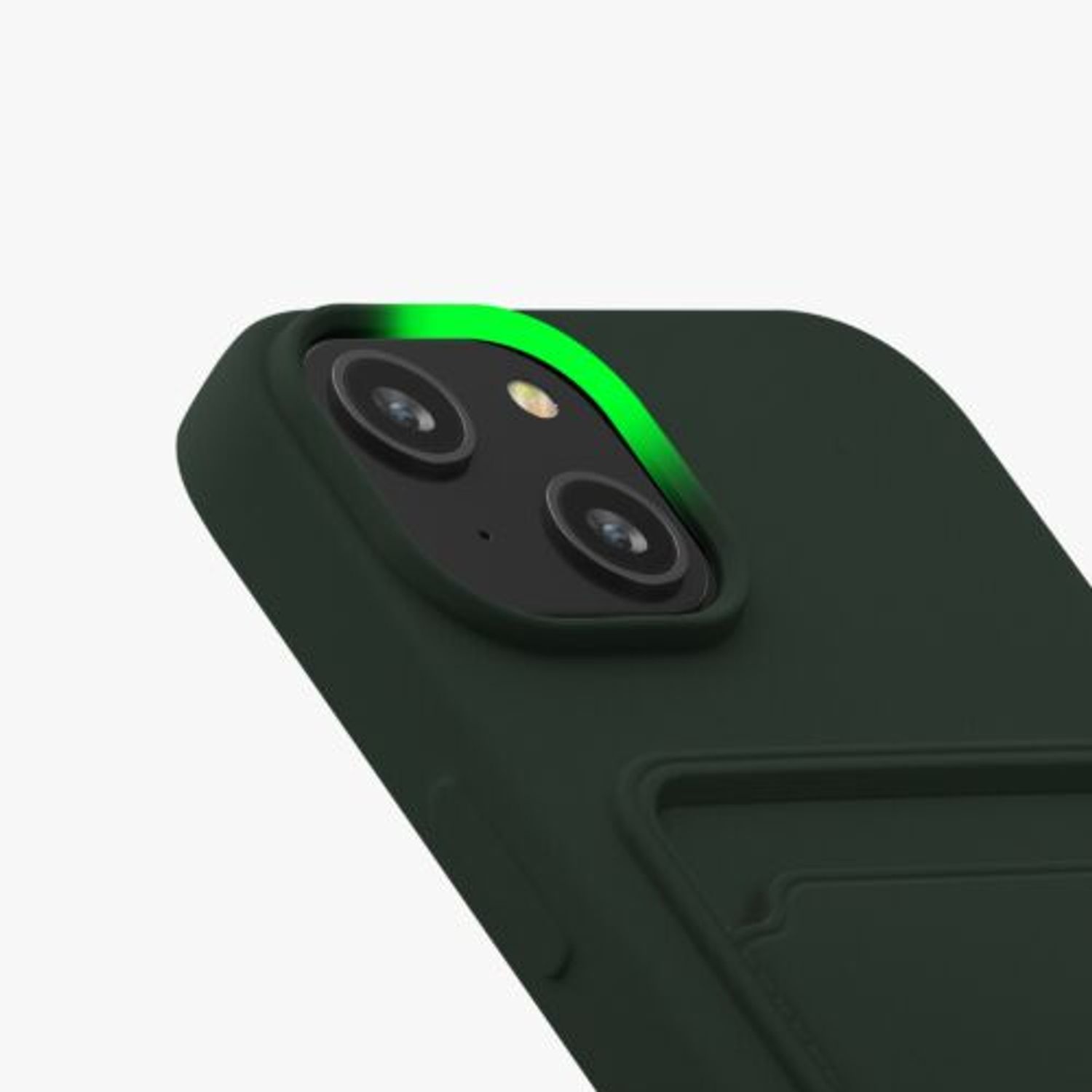 Husa Kwmobile pentru Apple iPhone 14, Silicon, Verde, 59112.80 fotografia produsului View 8 L