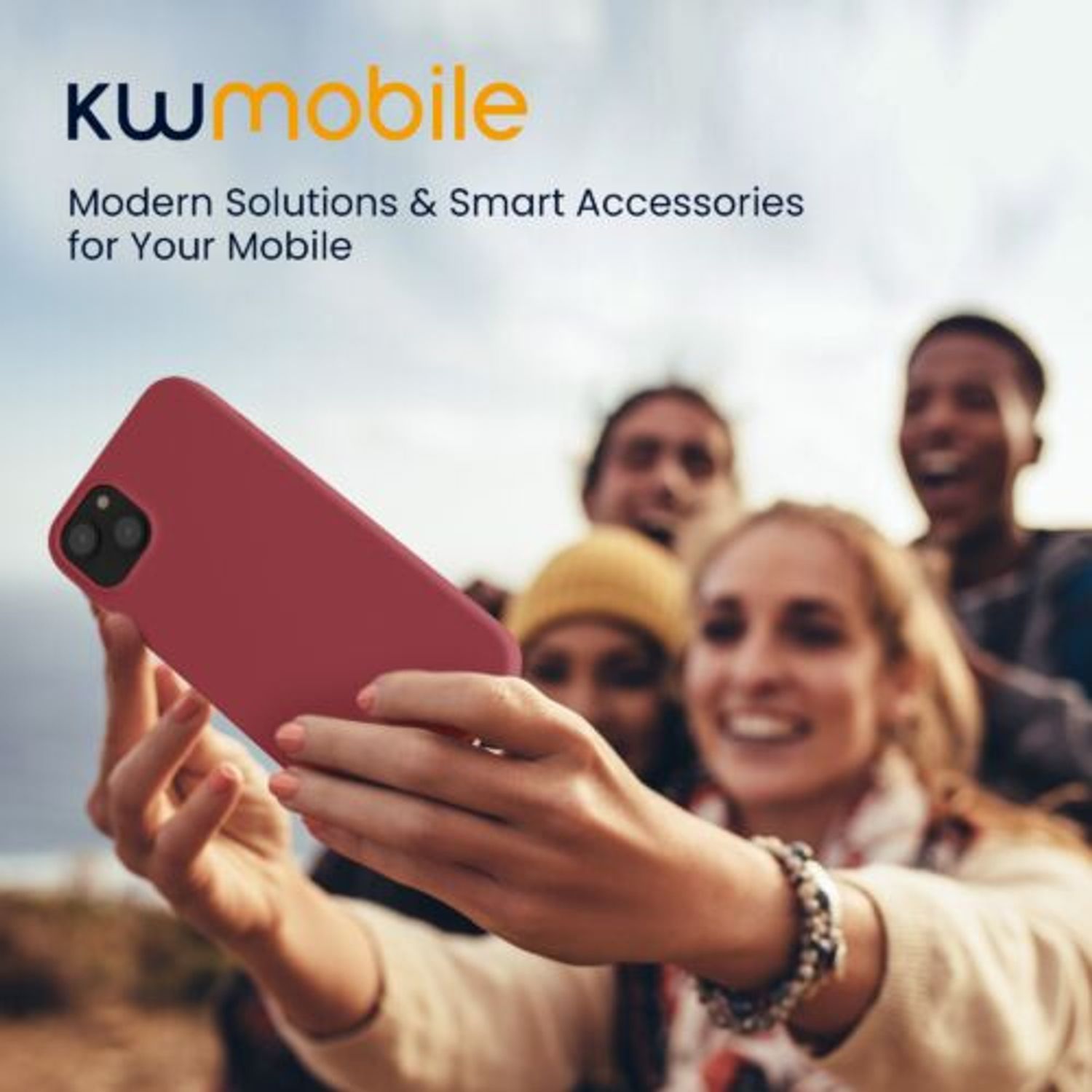 Husa Kwmobile pentru Apple iPhone 14 Plus, Silicon, Rosu, 59072.167 fotografia produsului View 7 L