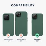 Husa Kwmobile pentru Apple iPhone 14, Silicon, Verde, 59071.166 fotografia produsului View 2 S