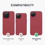 Husa Kwmobile pentru Apple iPhone 14 Plus, Silicon, Rosu, 59072.167 fotografia produsului View 2 S
