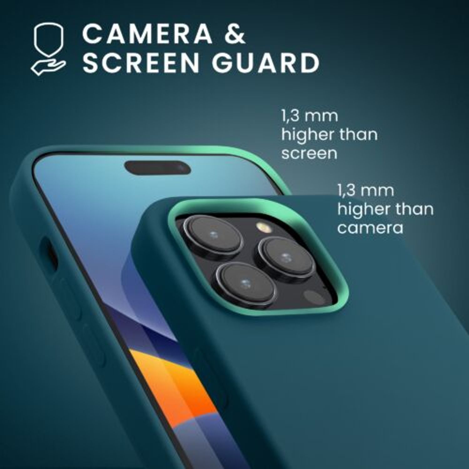 Husa Kwmobile pentru Apple iPhone 14 Pro, Silicon, Verde, 59073.57 fotografia produsului View 6 L