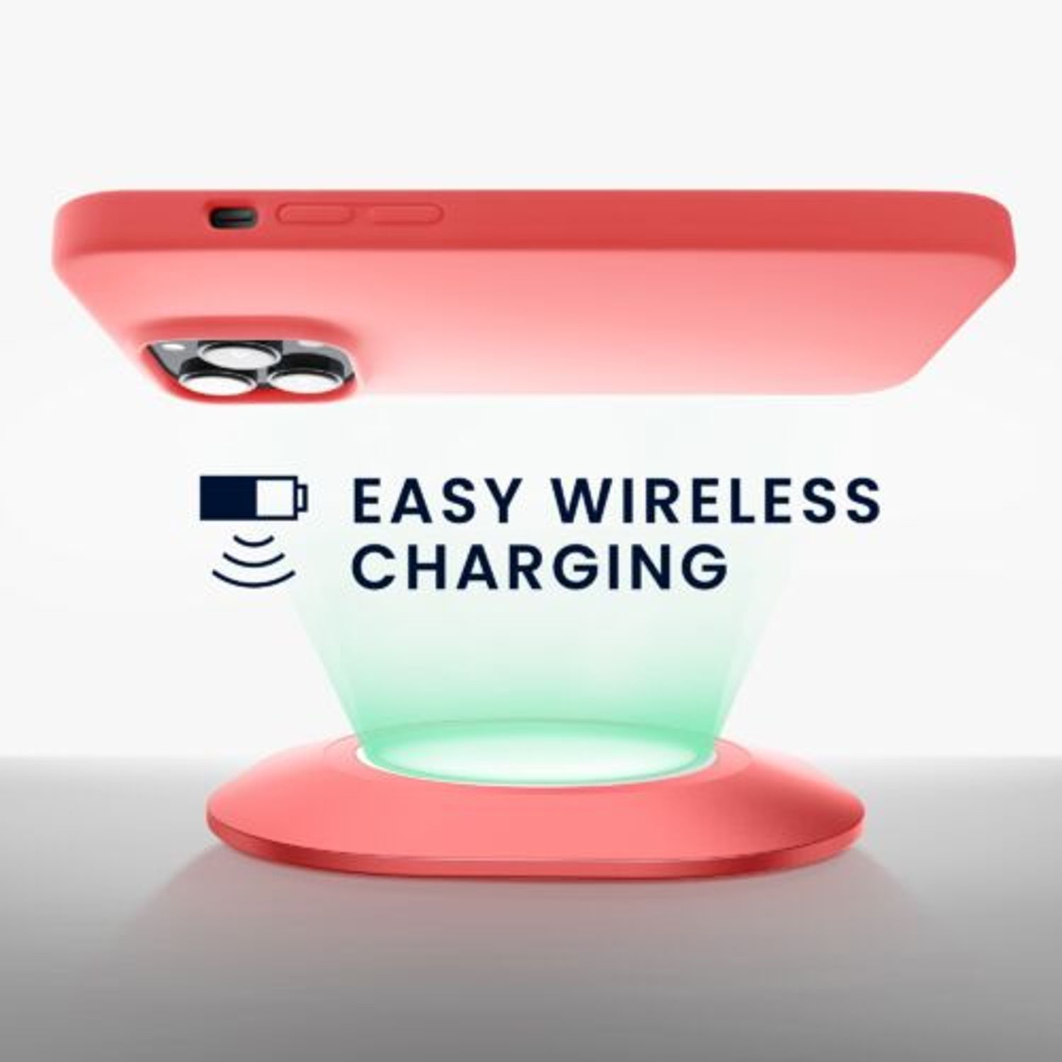 Husa Kwmobile pentru Apple iPhone 14 Pro Max, Silicon, Coral, 59074.103 fotografia produsului View 5 L