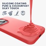 Husa Kwmobile pentru Apple iPhone 14 Pro Max, Silicon, Coral, 59074.103 fotografia produsului View 8 S