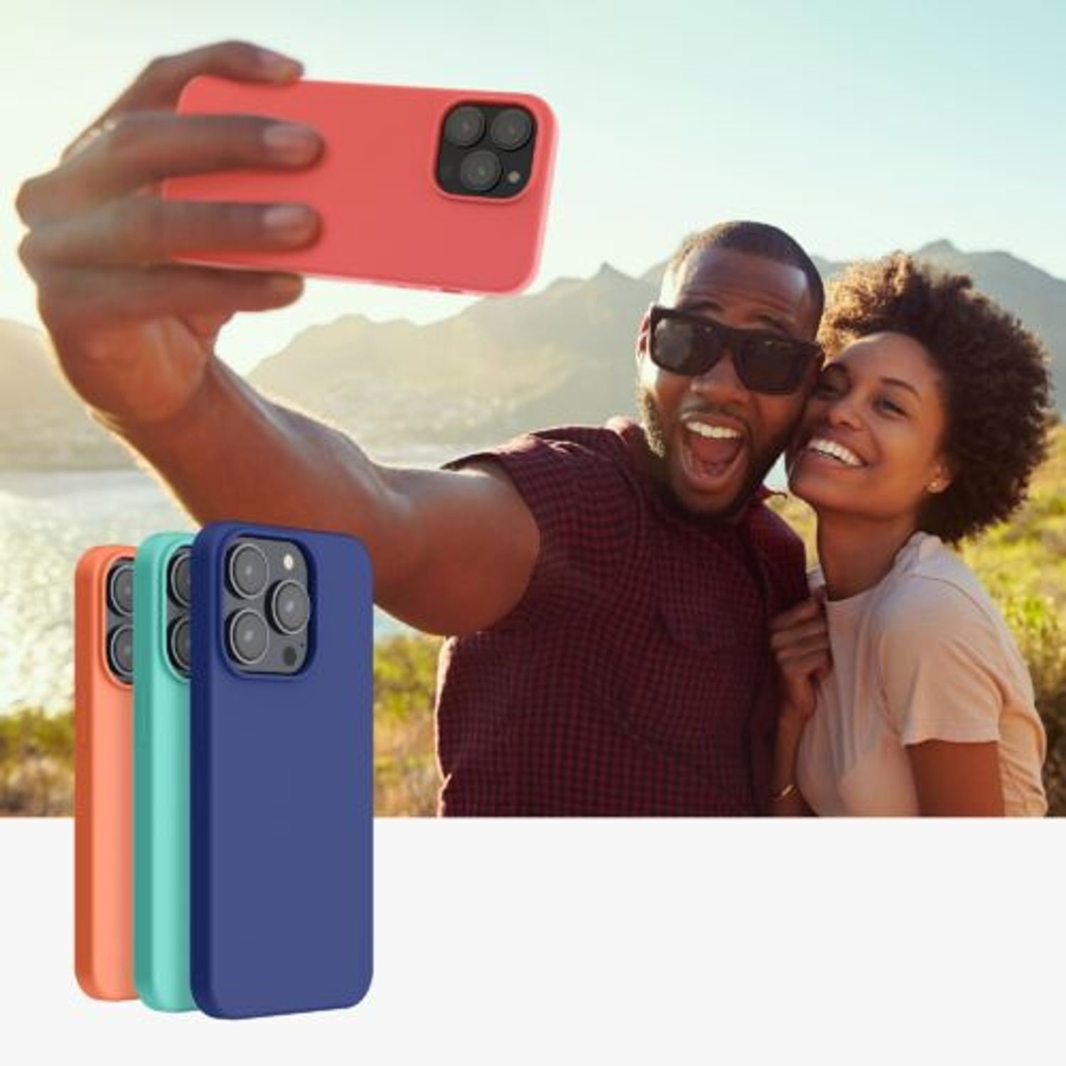 Husa Kwmobile pentru Apple iPhone 14 Pro Max, Silicon, Coral, 59074.103 fotografia produsului View 9 L