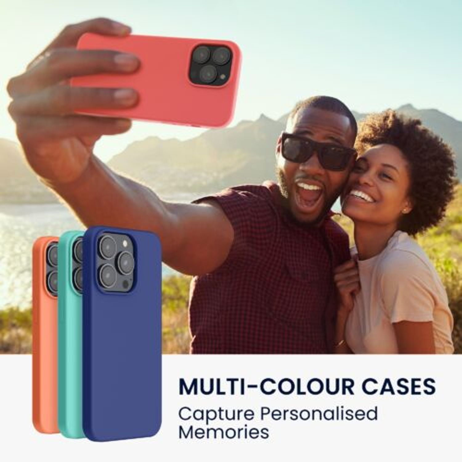 Husa Kwmobile pentru Apple iPhone 14 Pro Max, Silicon, Coral, 59074.103 fotografia produsului View 3 L