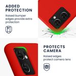 Husa Kwmobile pentru OPPO Find X5 Lite, Silicon, Rosu, 57630.09 fotografia produsului View 3 S