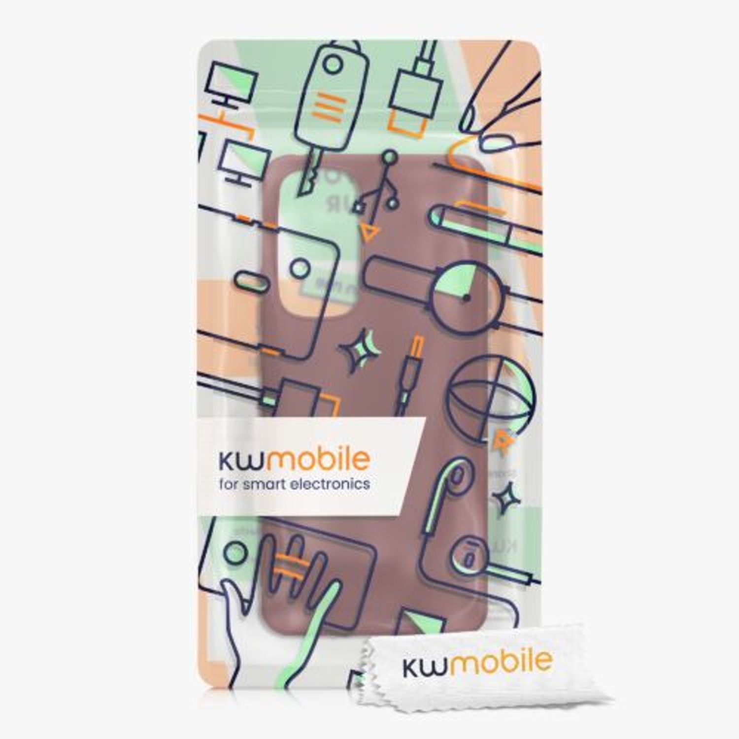 Husa Kwmobile pentru Motorola Edge 30, Silicon, Rosu, 59412.187 fotografia produsului View 6 L