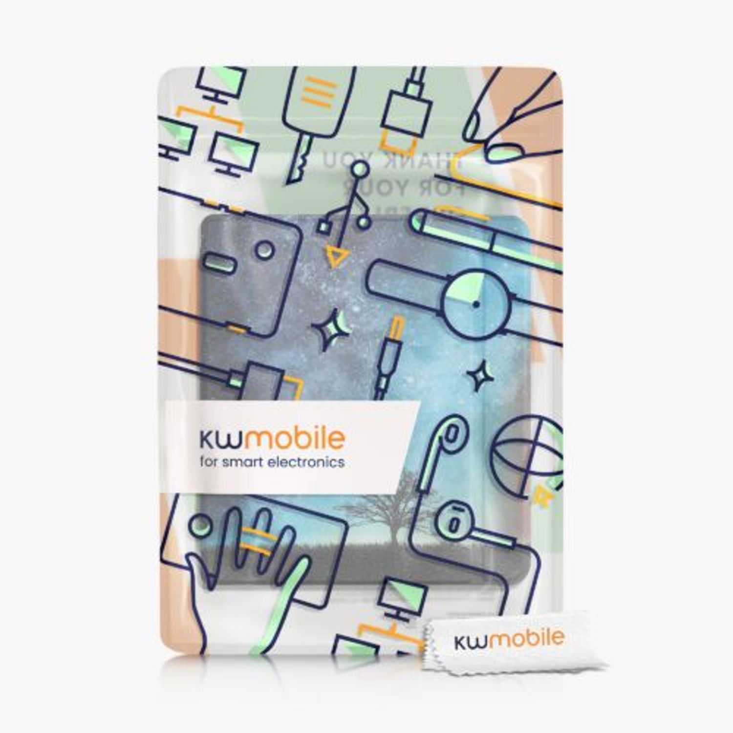 Husa pentru Kobo Sage, Piele ecologica, Multicolor, Kwmobile, 56585.01 fotografia produsului View 3 L