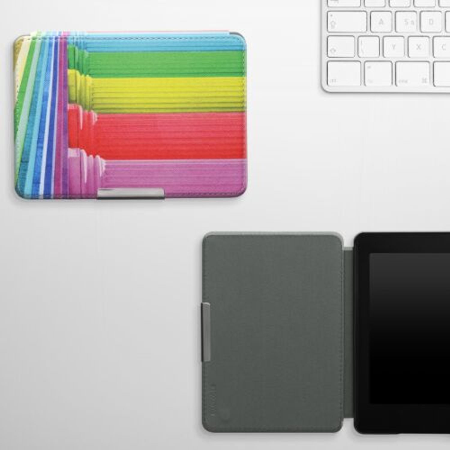 Husa pentru Amazon Paperwhite 7, Kwmobile, Multicolor, Piele ecologica, 45569.50 fotografia produsului View 5 L