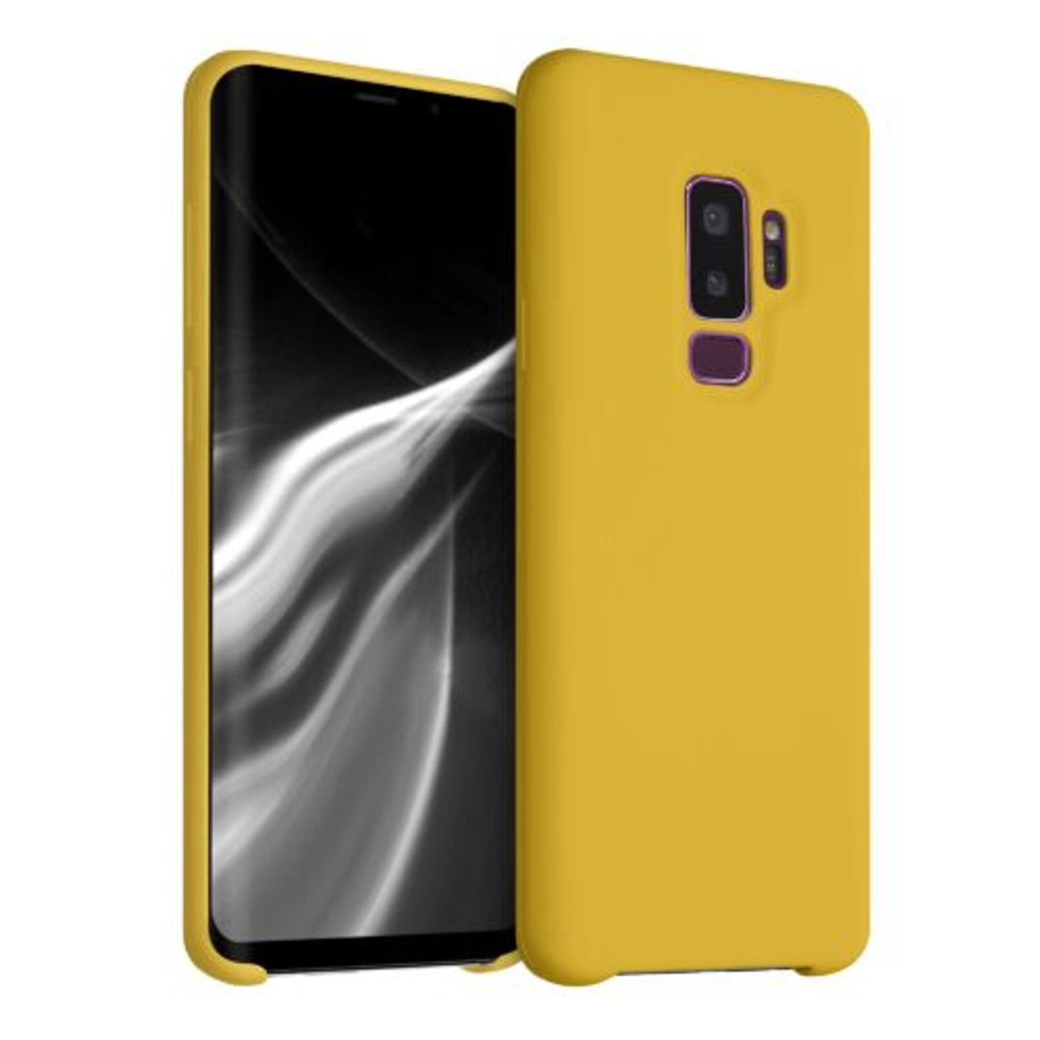 Husa pentru Samsung Galaxy S9 Plus, Silicon, Galben, 44183.143 fotografia produsului