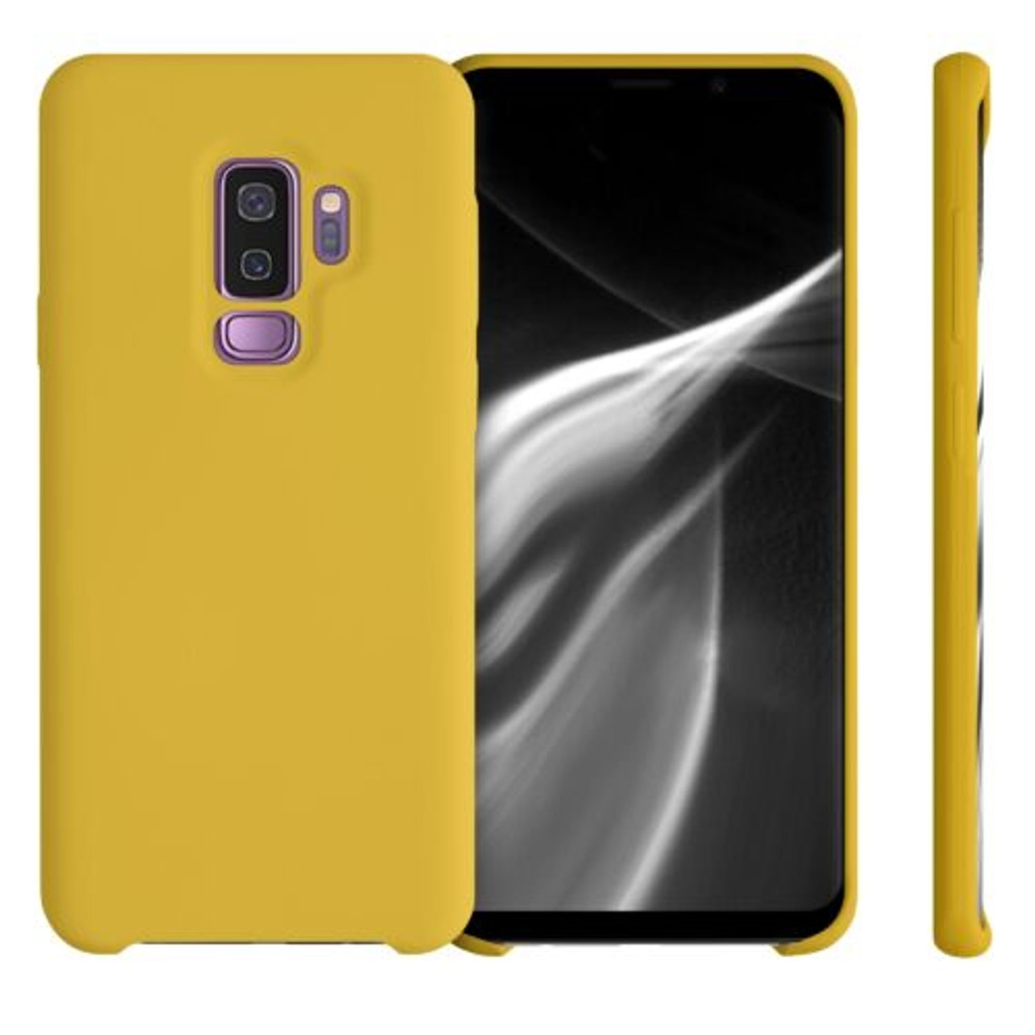Husa pentru Samsung Galaxy S9 Plus, Silicon, Galben, 44183.143 fotografia produsului View 2 L