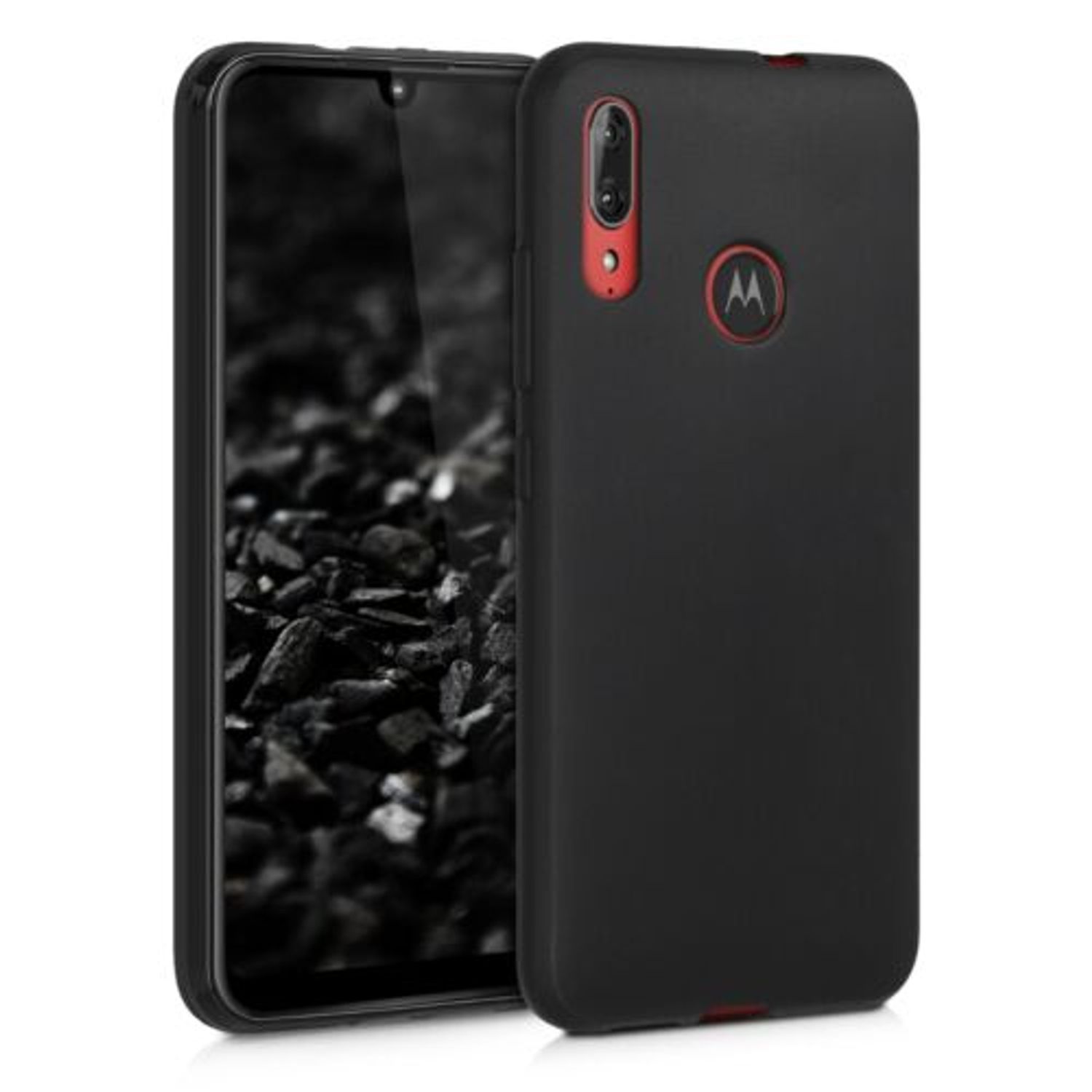 Husa pentru Motorola Moto E6 Plus, Silicon, Negru, 50308.47 fotografia produsului