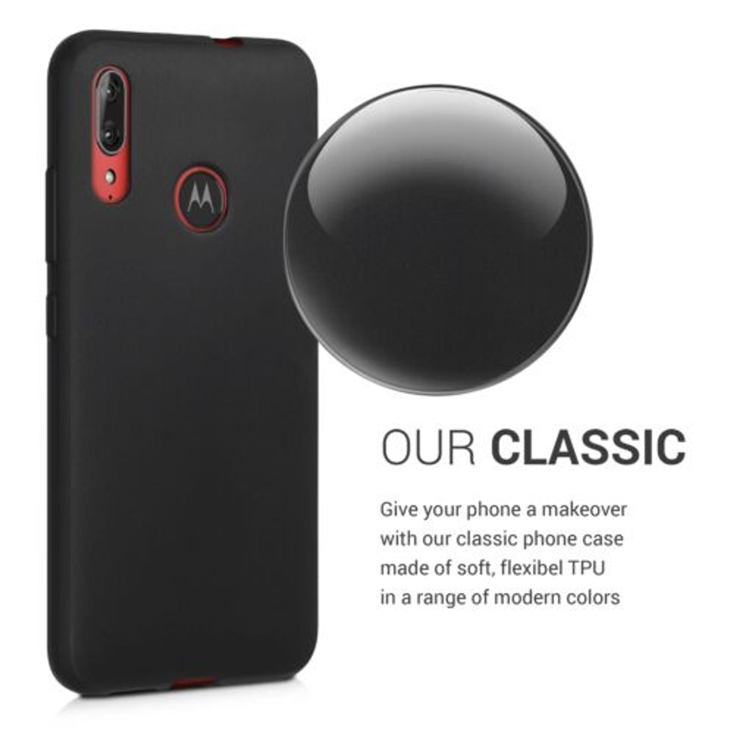 Husa pentru Motorola Moto E6 Plus, Silicon, Negru, 50308.47 fotografia produsului View 4 L