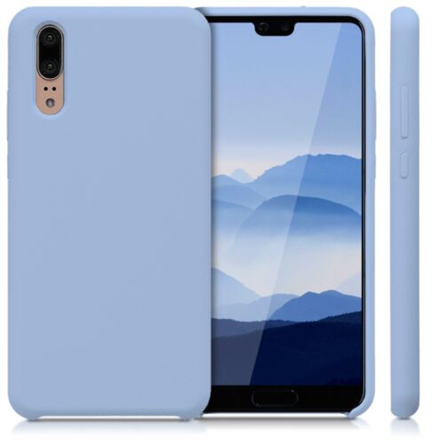 Husa pentru Huawei P20, Silicon, Albastru, 45689.58 fotografia produsului View 5 L